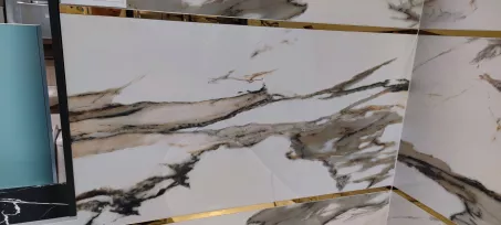 Calacatta gold 60x120 cm polirozott gres padlóburkoló rektifikált