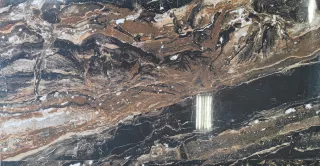 Nero Marquina 60x120 cm polirozott gres padlóburkoló rektifikált