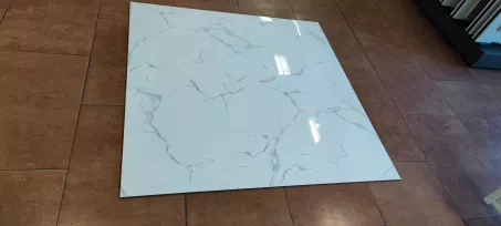 White Marble 60x120 cm polirozott gres padlóburkoló rektifikált