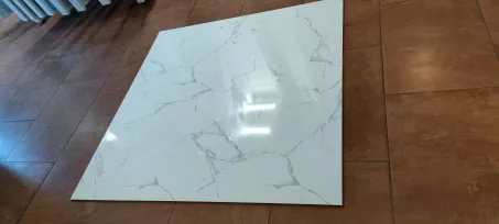 White Marble 60x120 cm polirozott gres padlóburkoló rektifikált