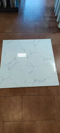 White Marble 60x120 cm polirozott gres padlóburkoló rektifikált